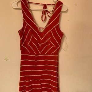 Knit striped dress